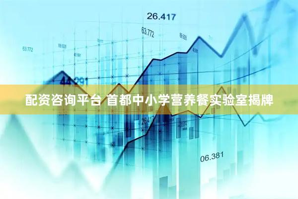 配资咨询平台 首都中小学营养餐实验室揭牌